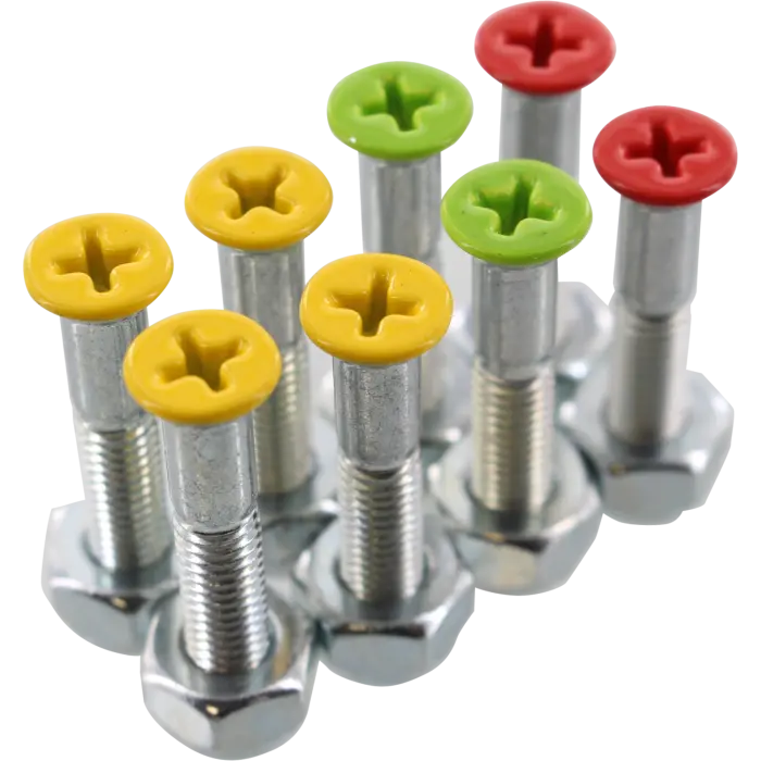 Shorty's 1-inch Phillips screwdriver set featuring color-coded tips for quick bit identification — designed exclusively for The Bad Brain