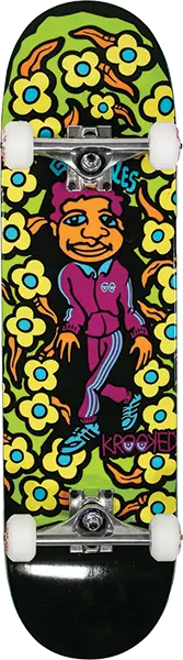 Krooked Premium Complete Skateboard – 8.38 Inch Deck with Venture Trucks & Spitfire Wheels