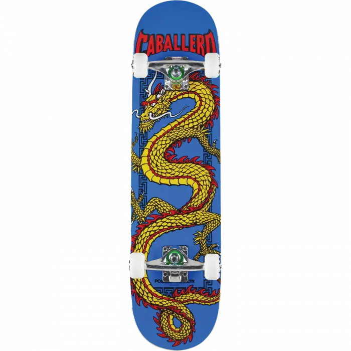 Powell Peralta Caballero Chinese Dragon 7.75" Royal Blue Complete Skateboard