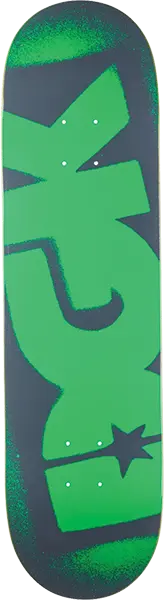 DGK OG Logo Skateboard Deck in Green and Grey – 8.25" Wide