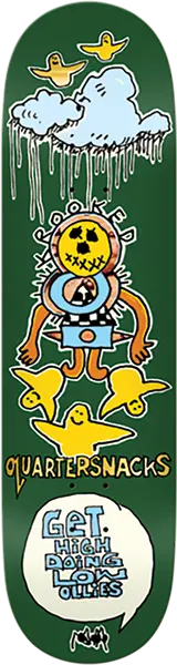 Krooked x Quartersnacks 'Get High' 8.25" Skateboard Deck