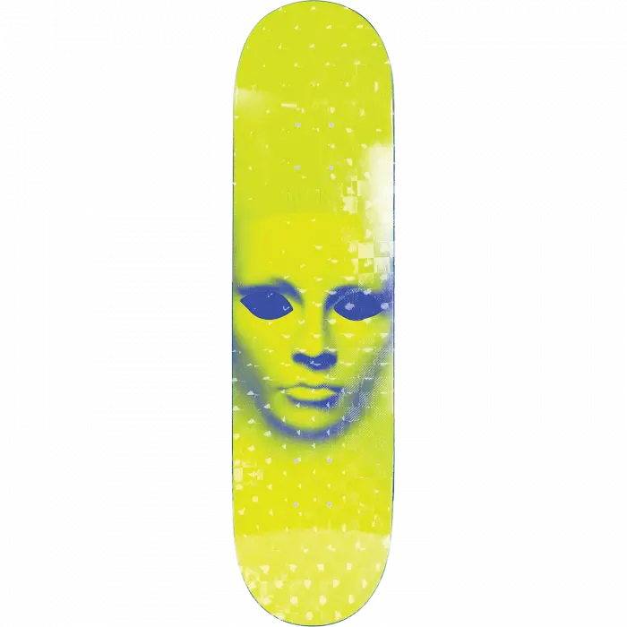 Opera Face 8.5" Yellow Holofoil Skate Deck