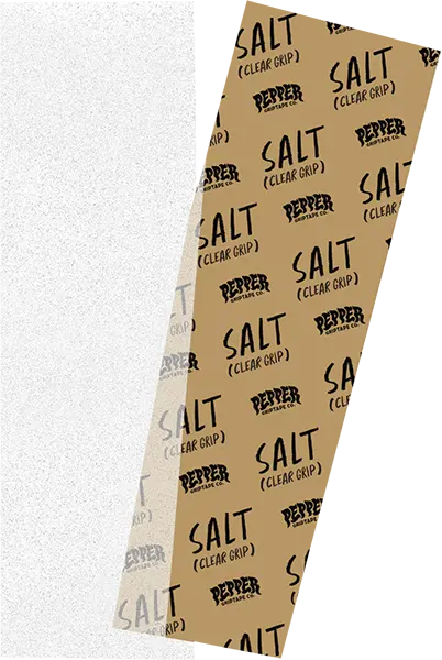 Pepper Ultra Grip Tape – 10.5 x 33.5 Inch Salt & Clear Adhesive Deck Sheet