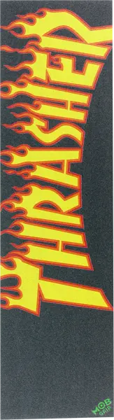 Thrasher Flames Mob Griptape – 9" × 33" High-Performance Skateboard Deck Tape