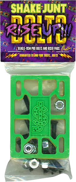 Shake Junt Beagle Rise Up 1/4-Inch Riser Pad and Bolt Installation Kit