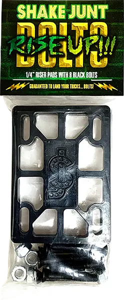 Shake Junt Rise Up 1/4-Inch Riser Pads with Mounting Bolts