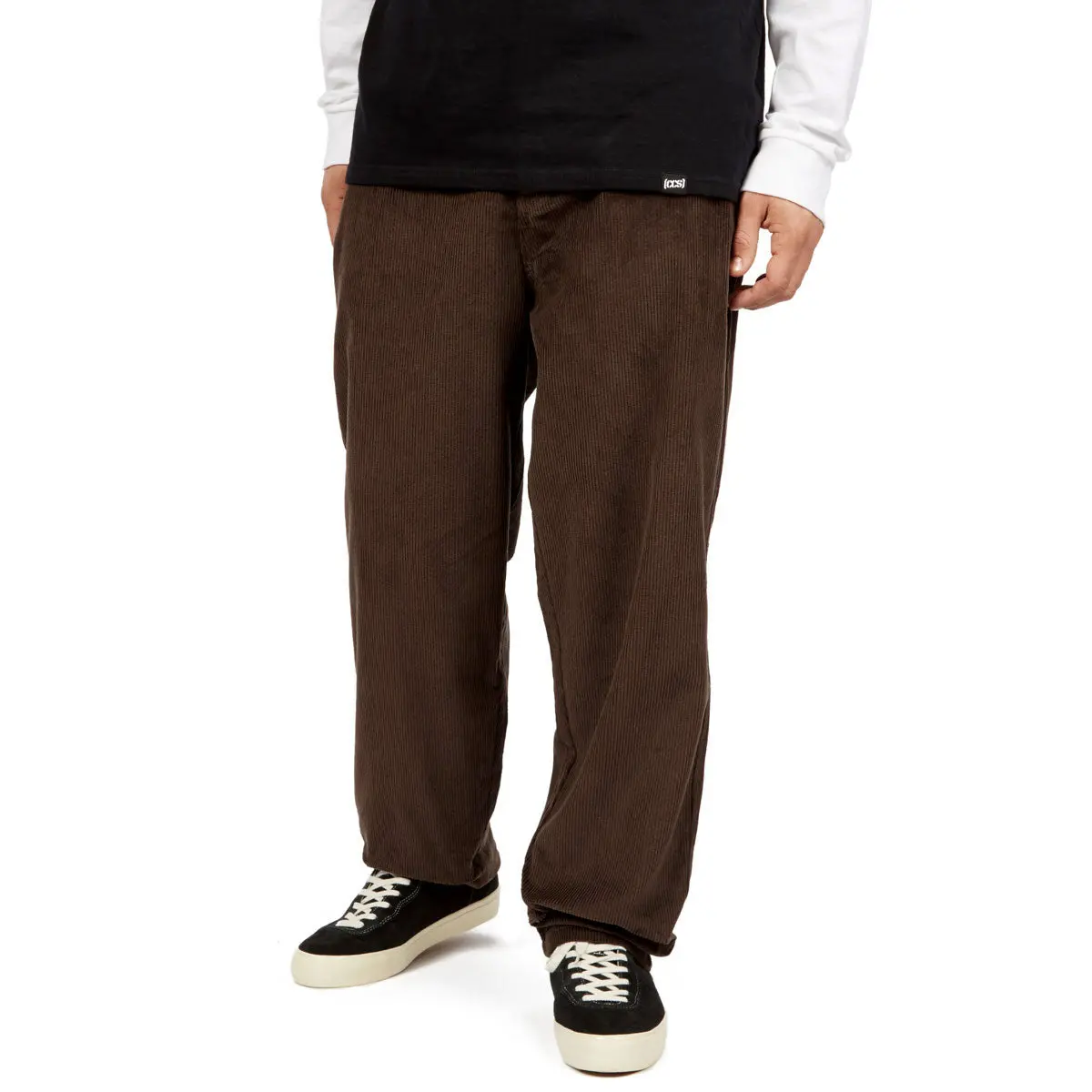 Ccs Baggy Taper Corduroy Pants - Brown 1