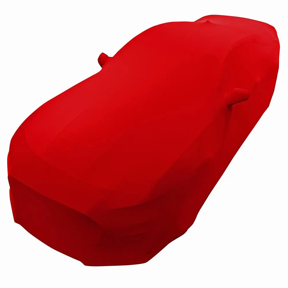 2005-2024 Ford Mustang Ultraguard Stretch Satin Indoor Car Cover - Red 1