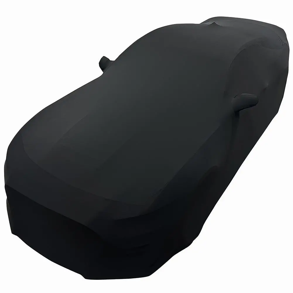 2005-2025 Ford Mustang Ultraguard Stretch Satin Indoor Car Cover - Black 1