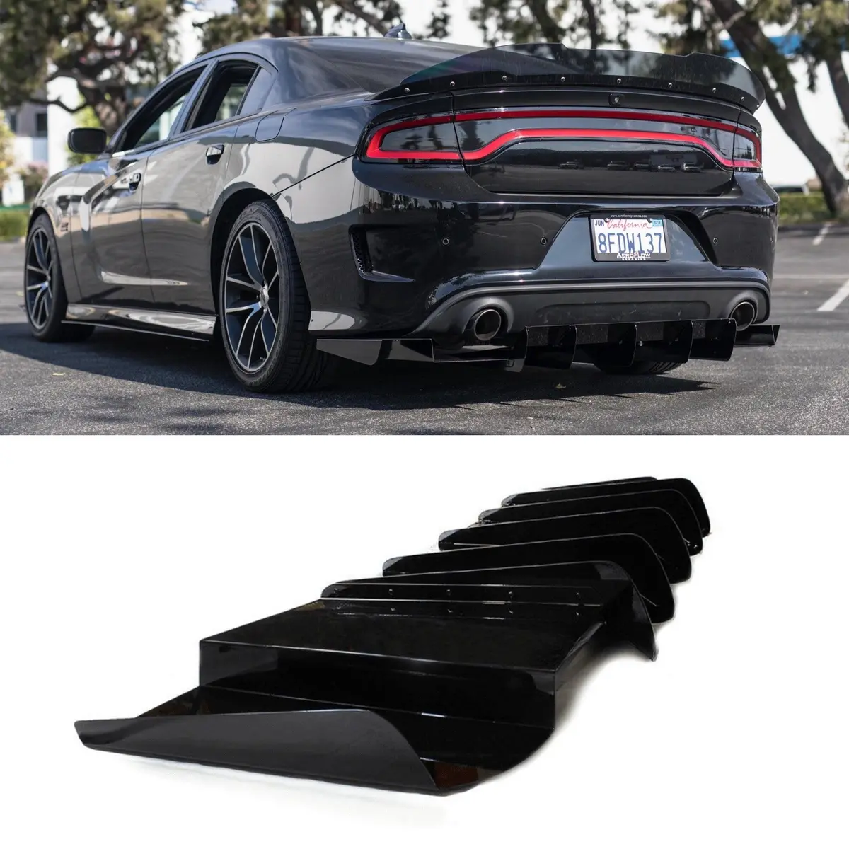 2015-2022 Dodge Charger Scatpack/ Hellcat/Daytona Rear Diffuser V1 1
