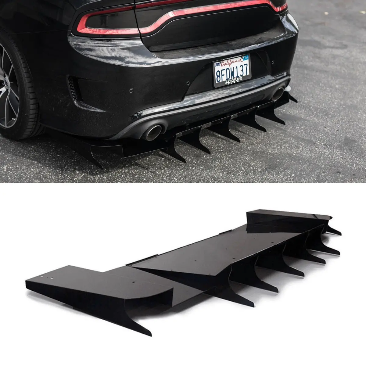 2015-2022 Dodge Charger Scatpack/ Hellcat/Daytona Rear Diffuser V5 1