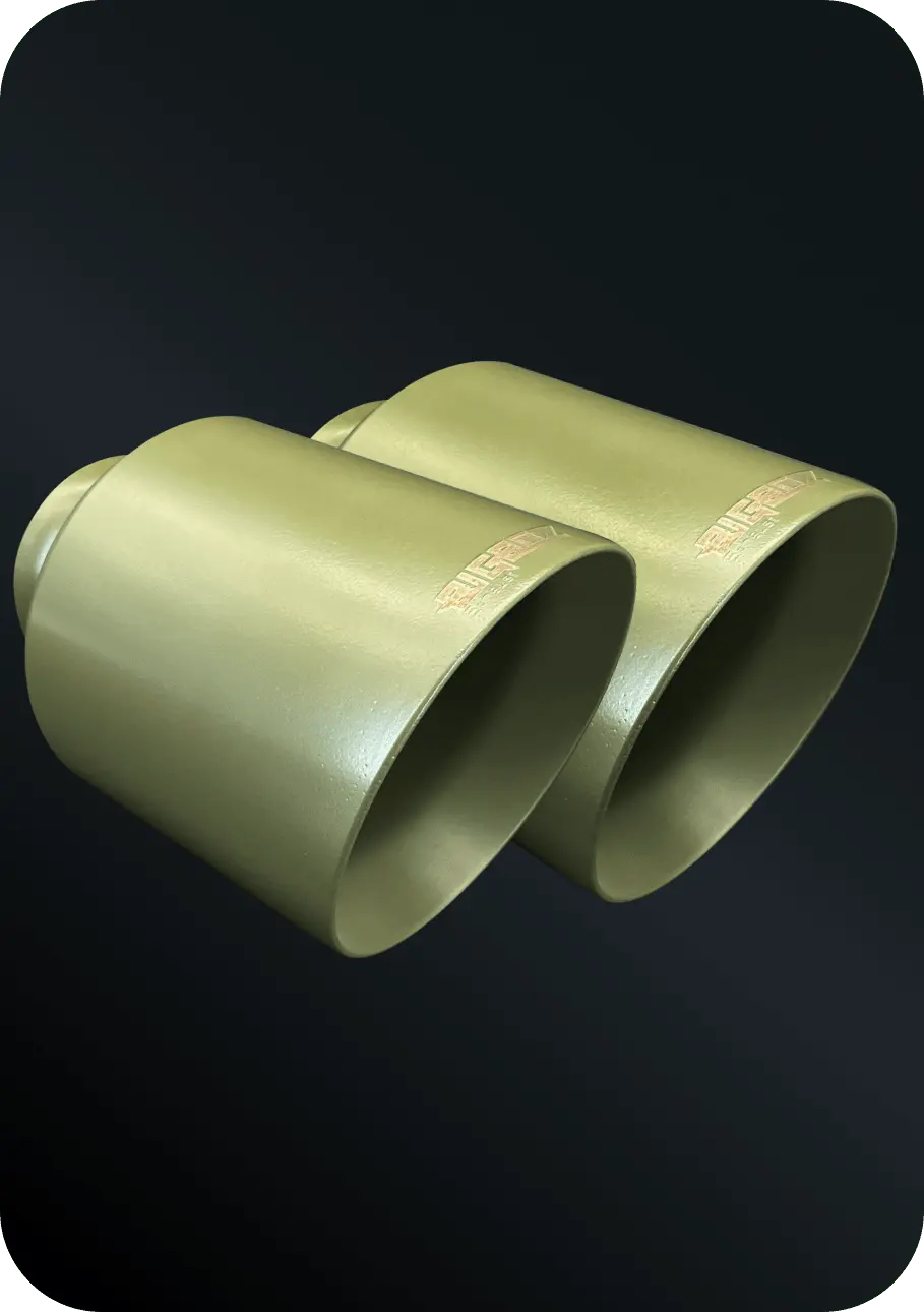 (2015-2023) D-Charger 5" V8 Tip Set Flat Green 1