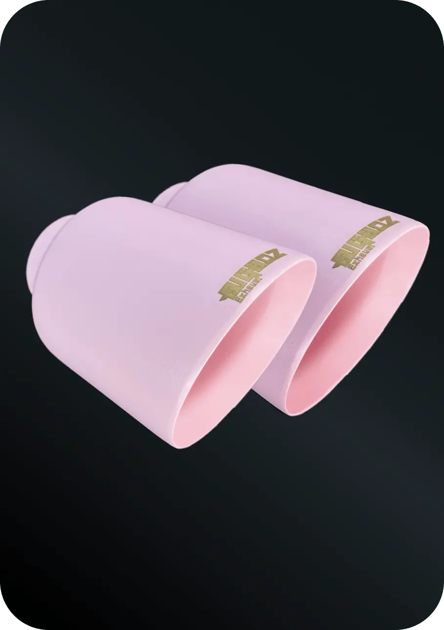 (2015-2023) D-Charger 5" V8 Tip Set Flat Soft Pink 1