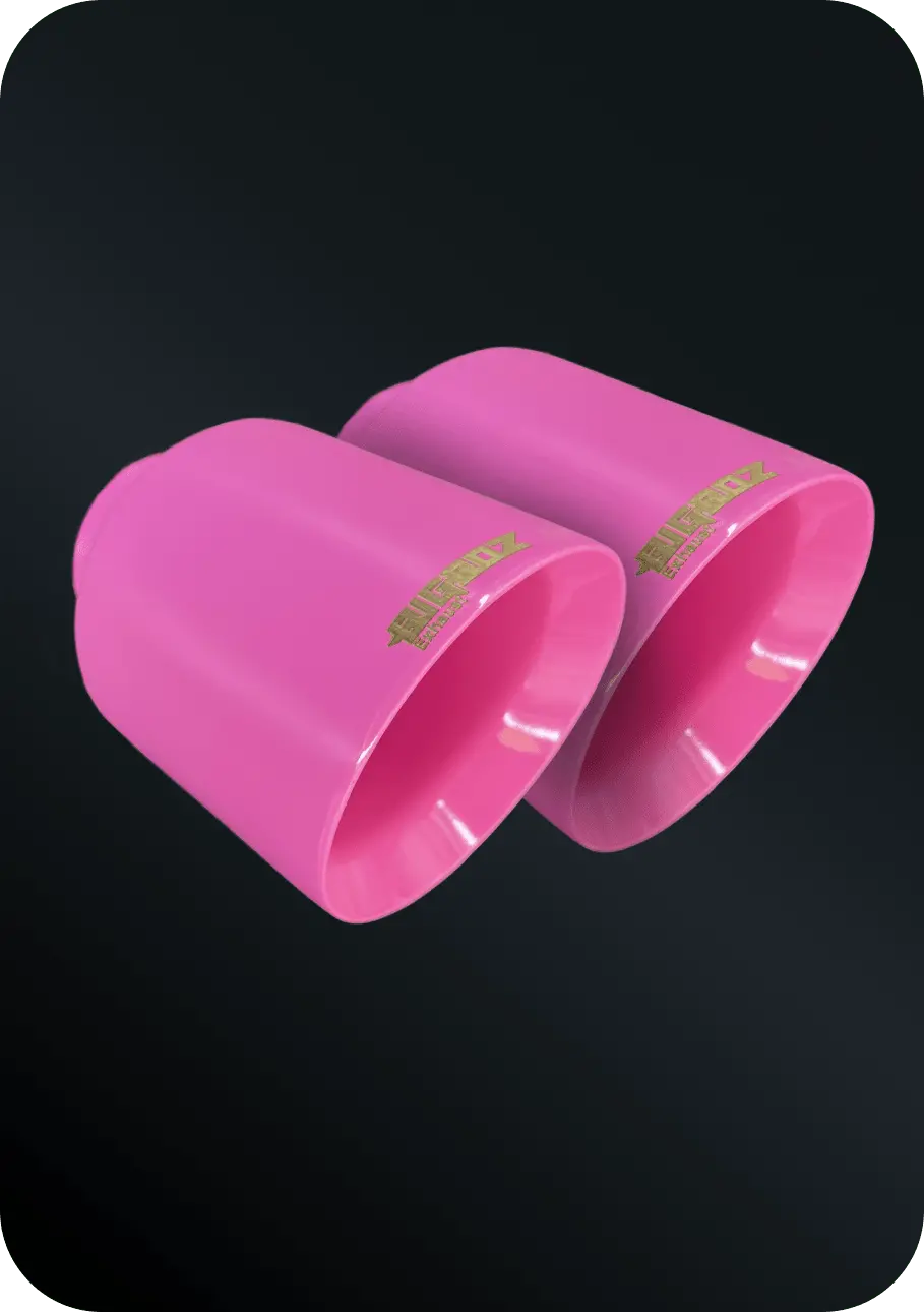 (2015-2023) D-Charger 5" V8 Tip Set Gloss Cherry Blossom Pink 1