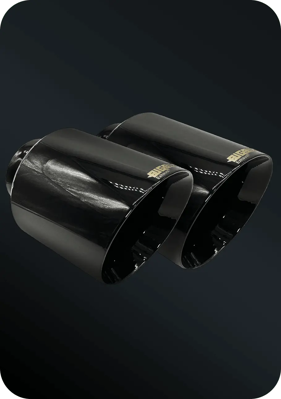 (2015-2023) D-Charger 5" V8 Tip Set Ultra Gloss Black 1