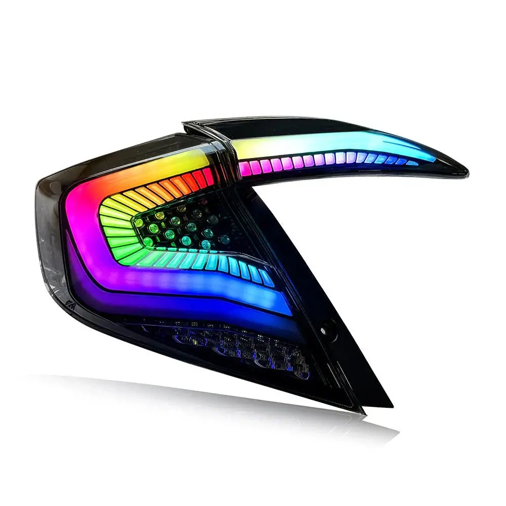 2016-2021 Honda Civic 10Th Gen Rgb Tail Lights For Sedans 1