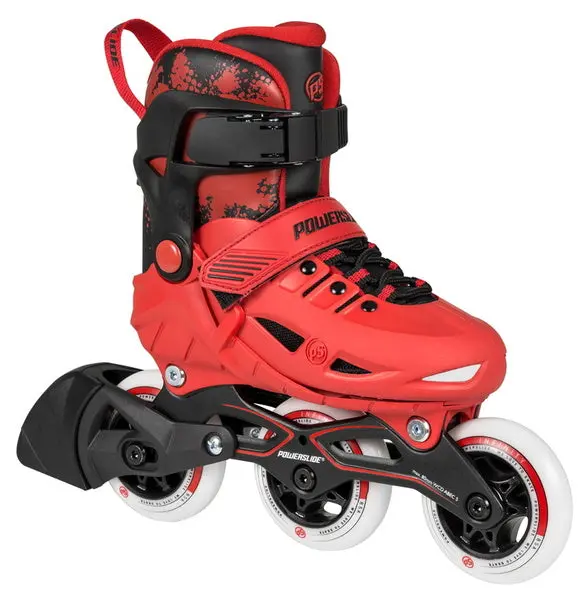 Powerslide Phuzion Universe 3-Wheeler Red Skate (11-13Us Kids) 1