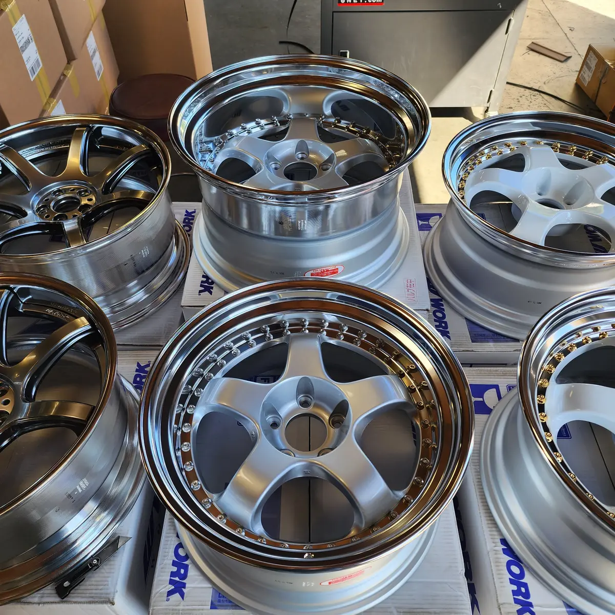 Work Meister S1 18" Three-Piece Alloy Wheel with 5x114.3mm Hub Configuration