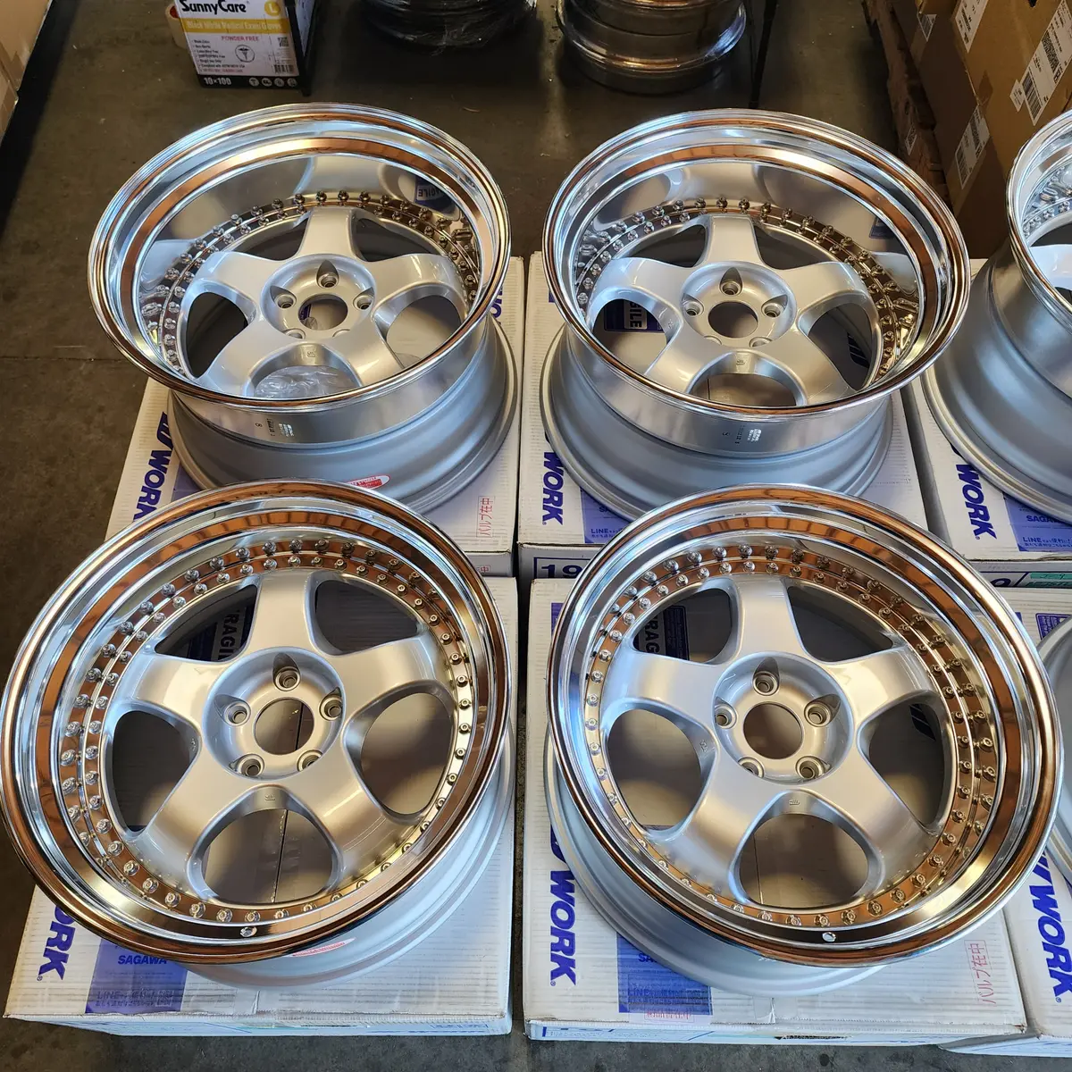 Work Meister S1 19" Three-Piece Forged Wheels – 5x114.3 Bolt Pattern