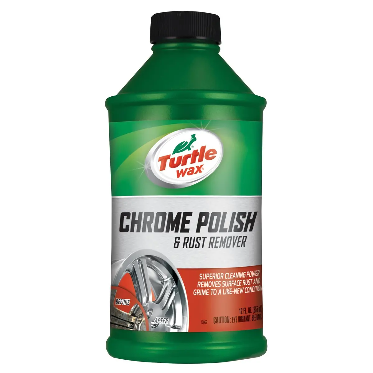 Chrome Rust Remover and Metal Polish – 12 Fluid Ounce Bottle