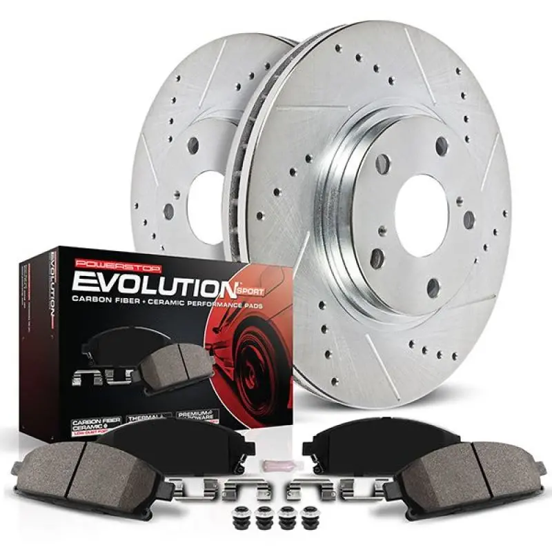 Power Stop Z23 Evolution Front Brake Kit For 2020–2022 Kia Telluride 1