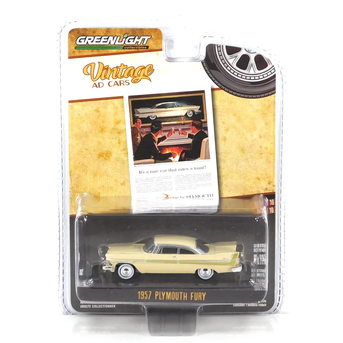 Vintage Ad Cars 39140B 1957 Plymouth Fury 1:64 Diecast 1