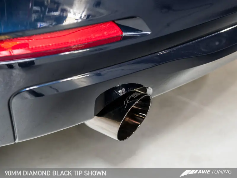 Awe Tuning Touring Edition Exhaust System With Performance Mid-Pipe For Bmw F30 320I – Diamond Black 90Mm Tips 1