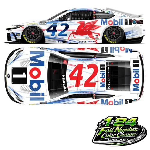 *Preorder* John Hunter Nemechek 2026 Mobil 1 Color Chrome 1:24 Nascar Diecast 1