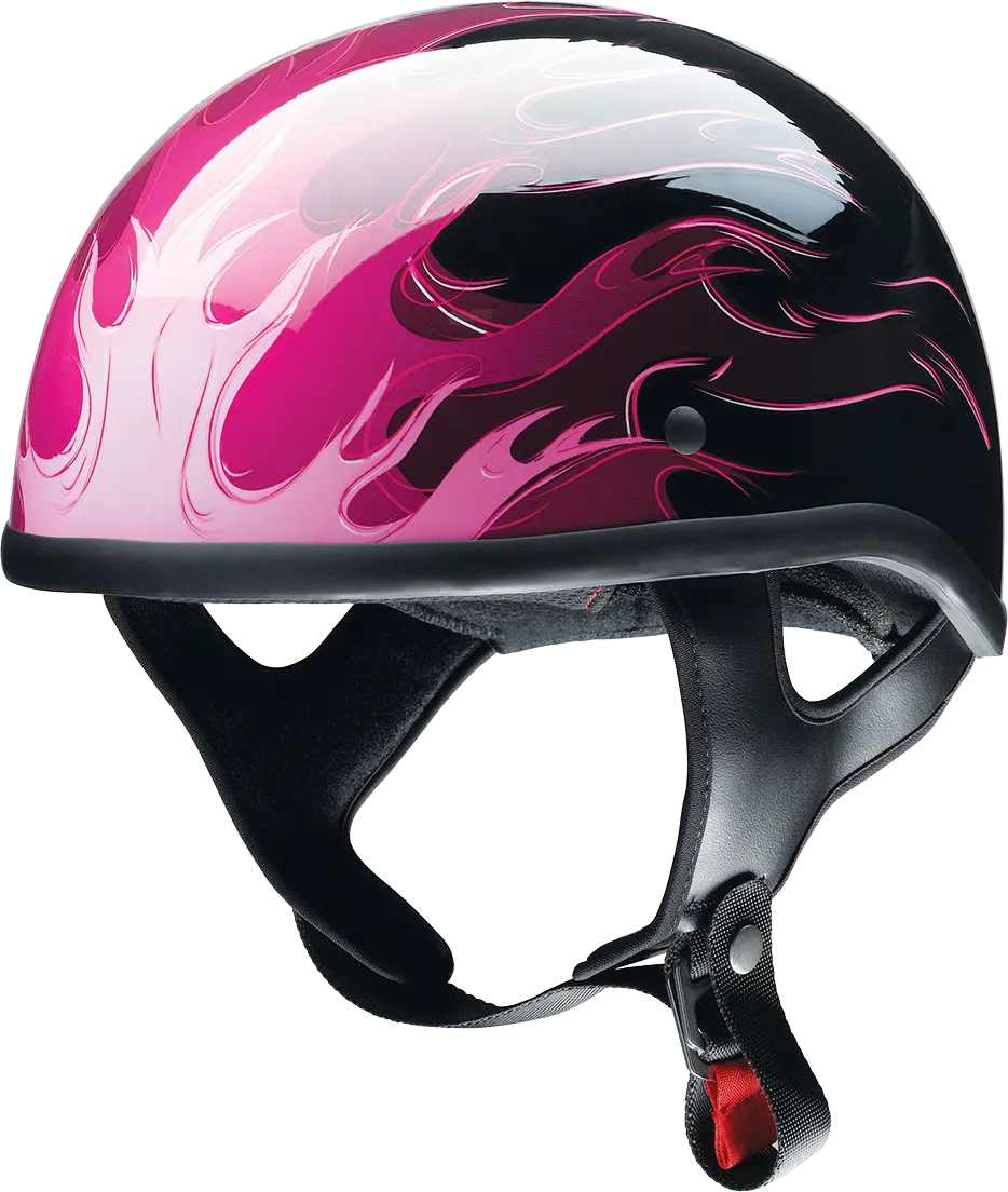 Z1R Cc Beanie Motorcycle Helmet – Hellfire Design – Pink – Medium (Model 0103-1398) 1