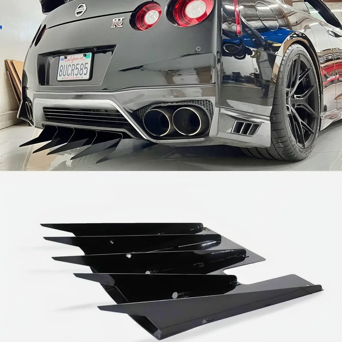2012-2020 Nissan Gt-R Rear Diffuser V5 (R35) 1