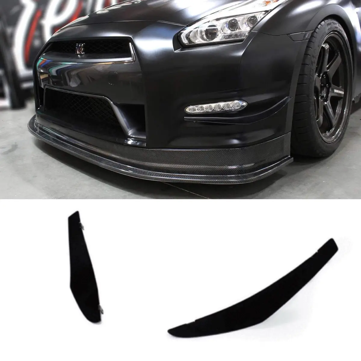 2012-2016 Nissan Gt-R Canards V1 1