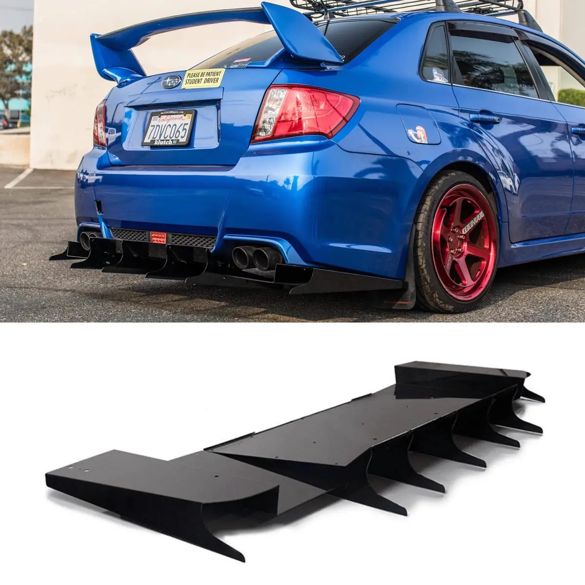 2011-2014 Subaru Wrx/Sti Rear Diffuser (Sedan) V5 1