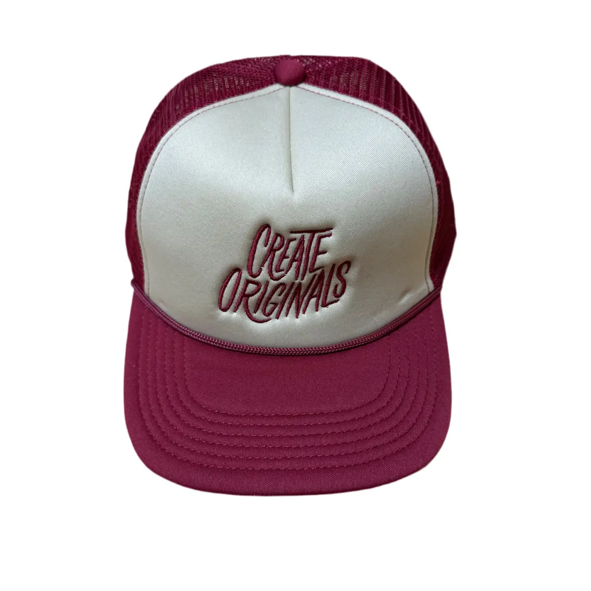 Create Originals - Trucker Hat Red/Natural 1