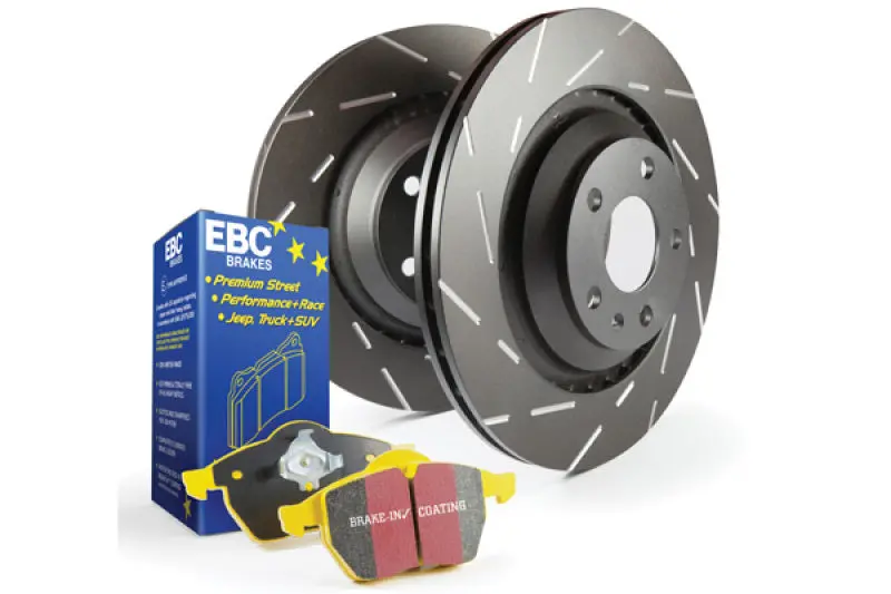 Ebc Yellowstuff High-Performance Brake Pad And Usr Drilled & Slotted Rotor Kit 1