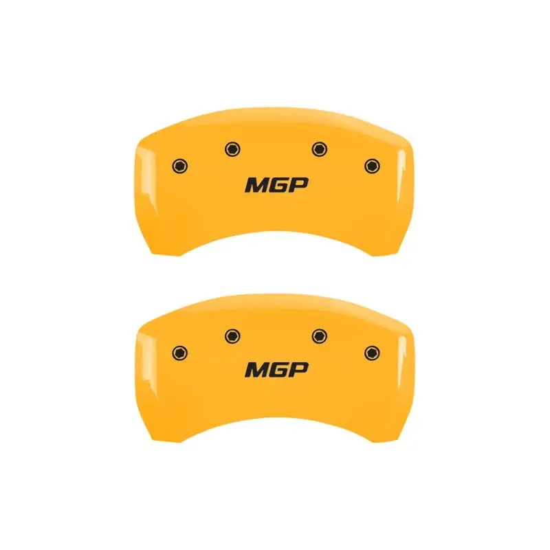 Mgp Engraved Rear Brake Caliper Covers – Yellow Finish With Black Accenting 1