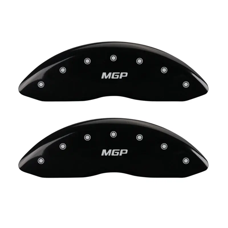 Mgp Engraved Front & Rear Caliper Covers – Black Finish With Silver Chrome Detailing 1