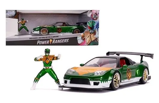 Jada  1/24  Hr Power Ranger Honda 2002 Nsx Japan Spec Green 1