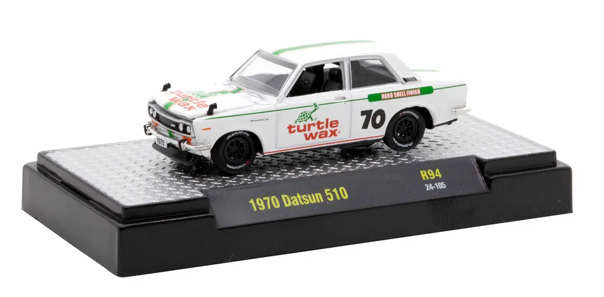 1970 Datsun 510 Turtle Wax M2 Machines 1:64 Scale Auto-Thentics Release 94 2