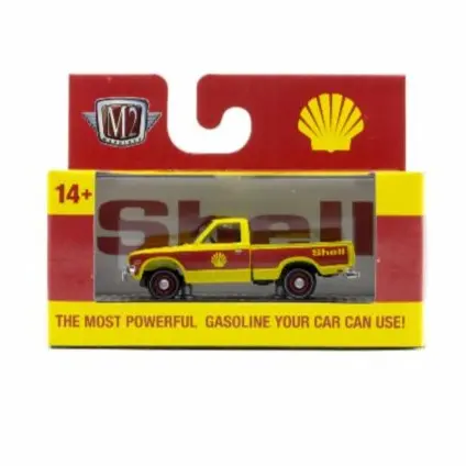 1977 Datsun Pickup Shell Oil M2 Machines 1:64 Scale Auto-Thentics Release 99 1