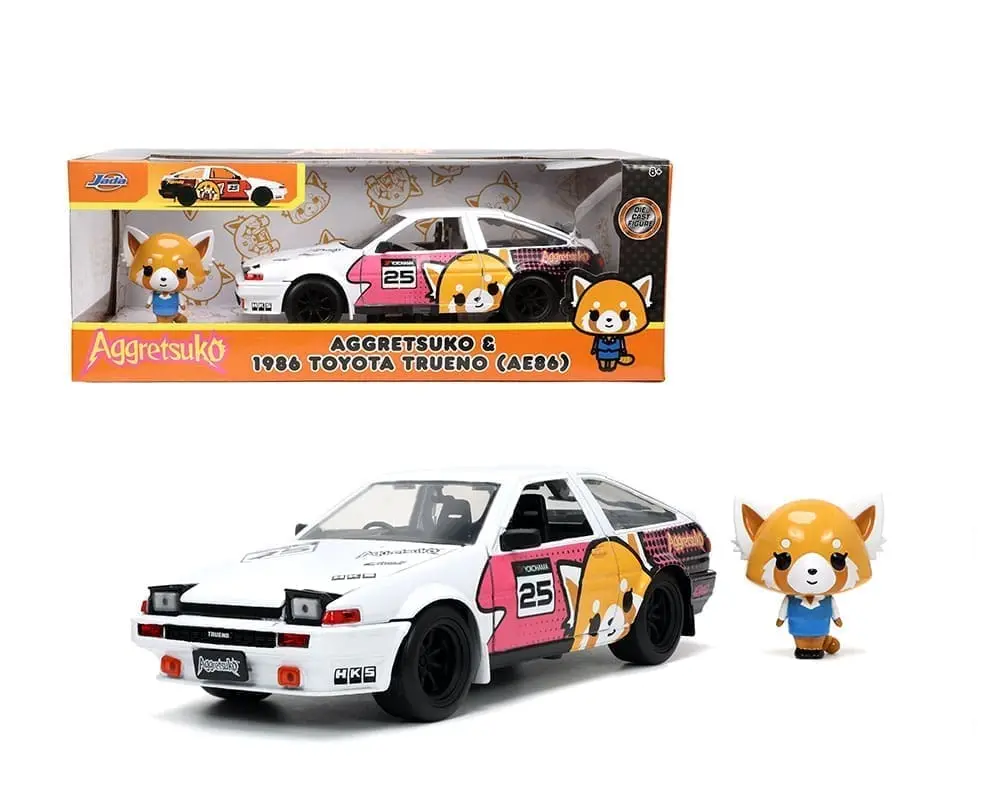 Jada  1/24  Hr Aggretsuko 1986 Toyota Trueno Ith Figure 1