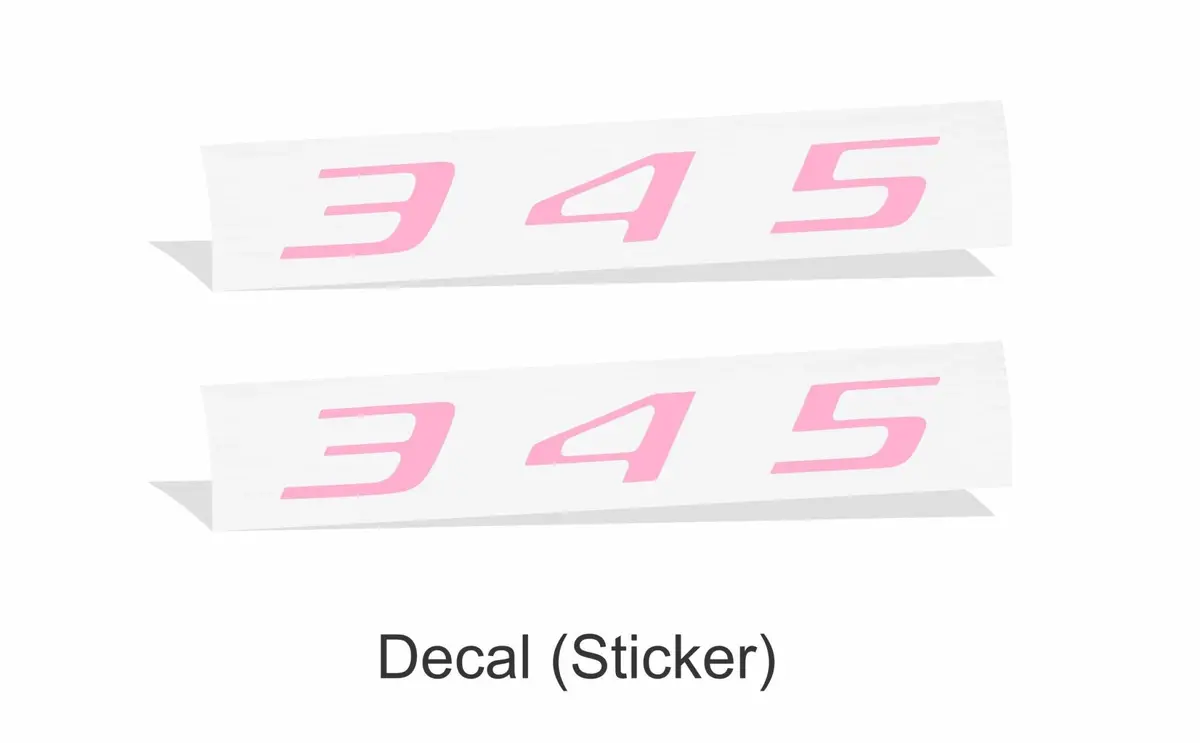 345 Fender Emblem Emblem Inlay Decal Stickers - 2023 Charger R/T 2