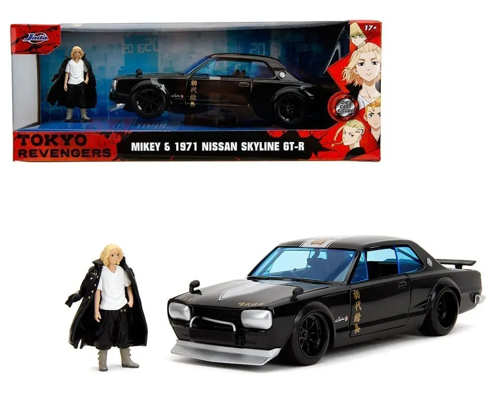 Jada 1:24 1971 Nissan Skyline 2000Gt With Mikey Figure – Tokyo Revengers 1
