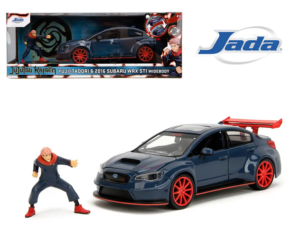 Jada  1/24  Hr Jujutsu Kaisen Subaru Wrx Sti With Yuji Itadori 1