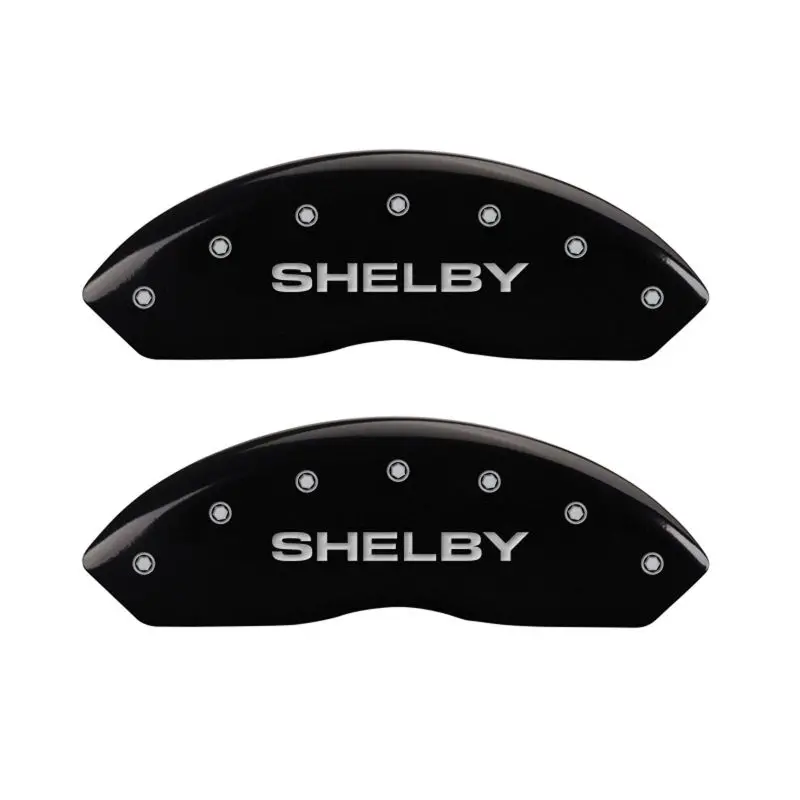Mgp 4 Caliper Covers Engraved Front Shelby Engraved Rear Tiffany Snake Black Finish Silver Ch 1