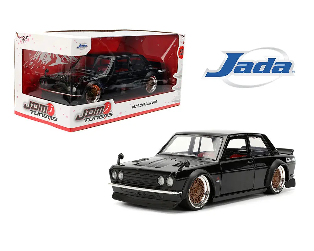 Jada 1:24 1973 Datsun 510 Advan – Black – Jdm Tuners 1