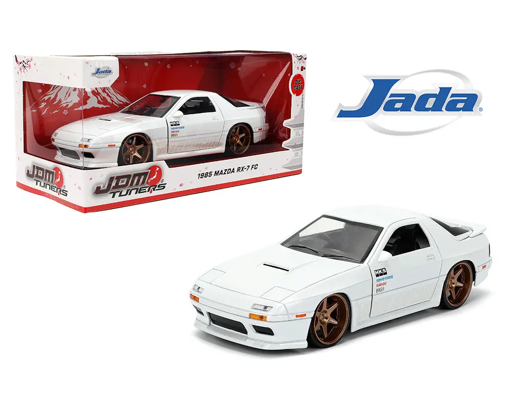 Jada 1:24 1985 Mazda Rx-7 Fc – White – Jdm Tuners 1
