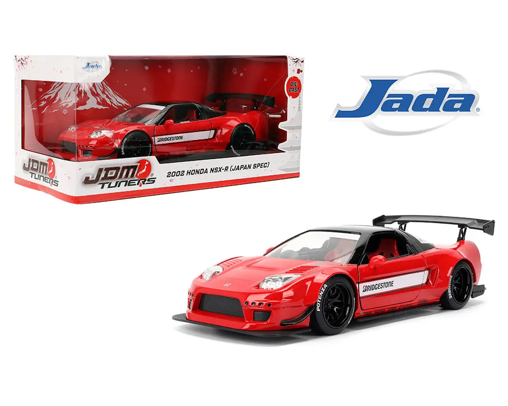 Jada 1:24 2002 Honda Nsx-R Japan Spec Bridgestone – Red With Black Roof – Jdm Tuners 1