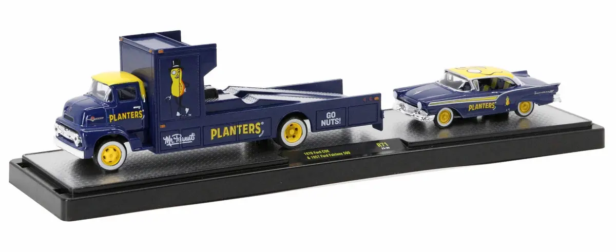 1970 Ford Coe & 1957 Ford Fairlane Planters M2 Machines 1:64 Scale Auto Haulers Release 71 2