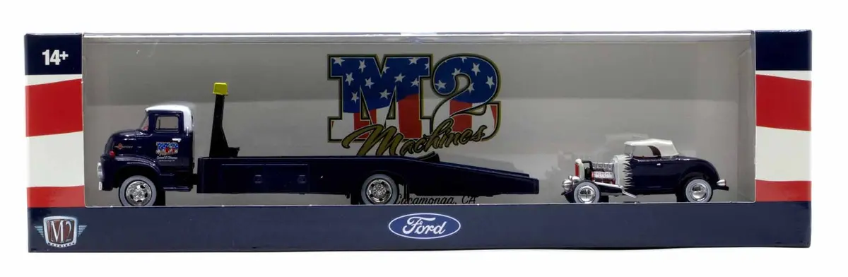 1956 Ford Coe & 1932 Roadster M2 Machines 1:64 Scale Auto Haulers Release 78 1