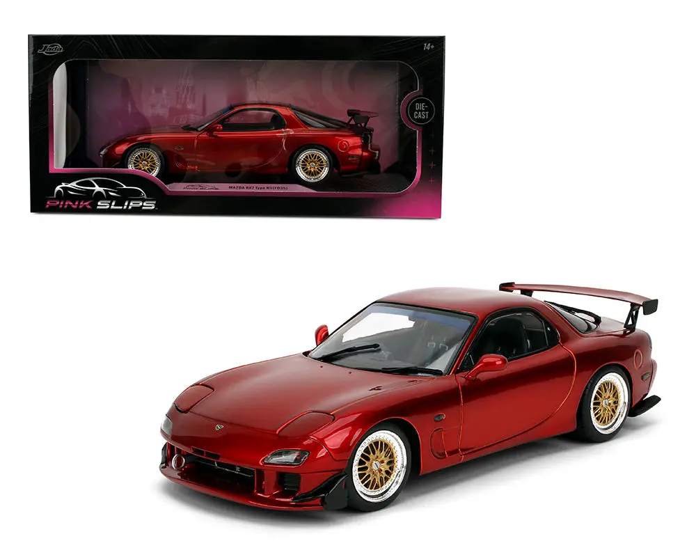 Jada  1/18 Mazda Rx-7 Type Rs (Fd3s) – Red – Pink Slips 1